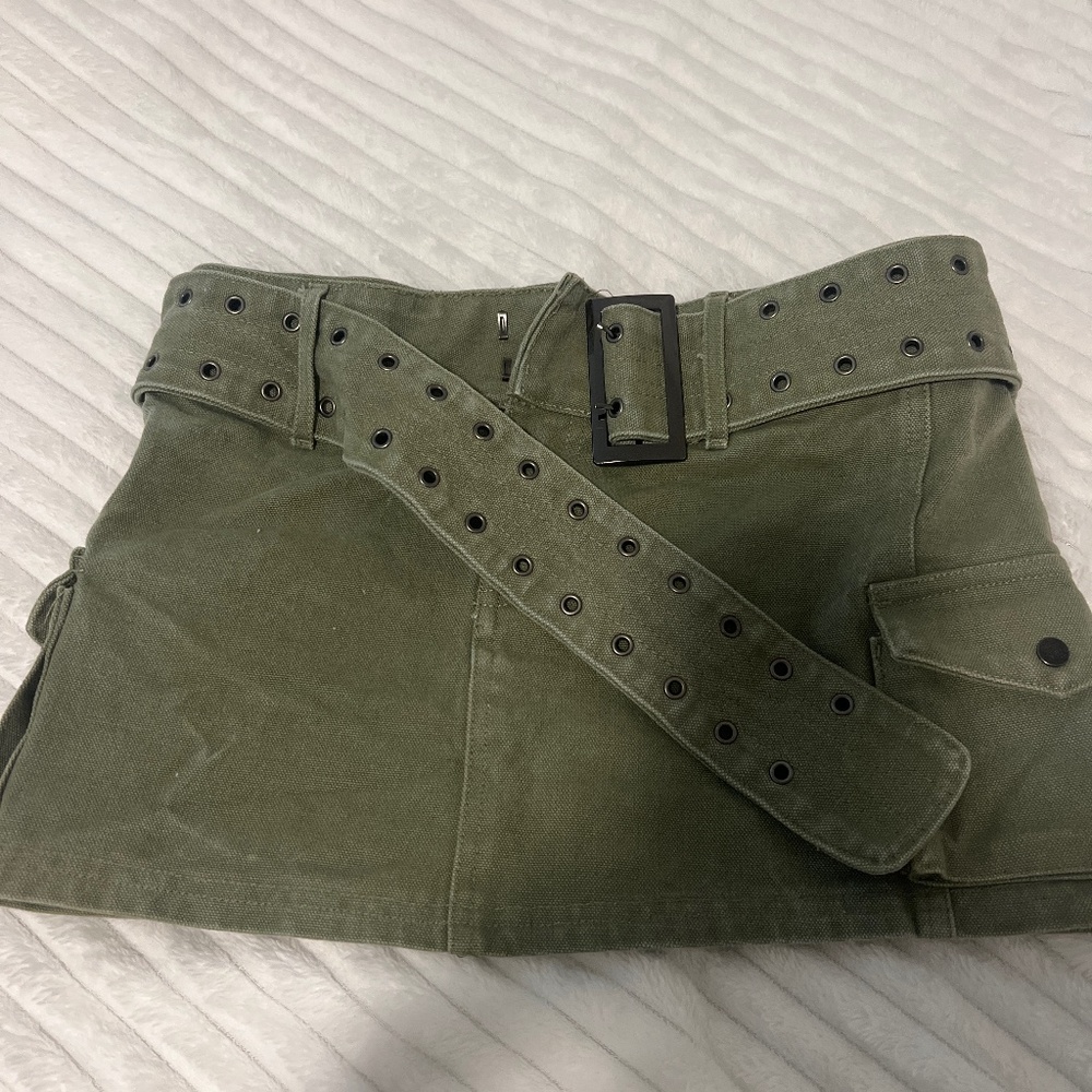 Green Princess Polly Cargo Skirt